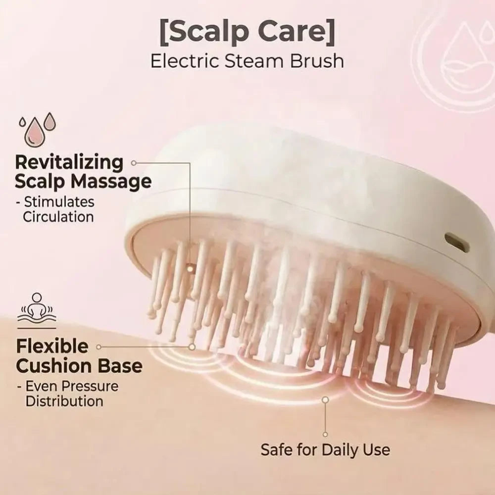 Rechargeable Steam Detangling Hair Brush