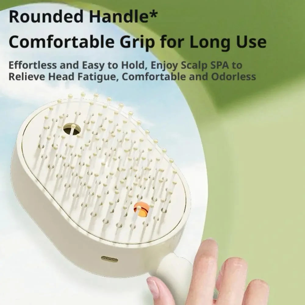 Rechargeable Steam Detangling Hair Brush