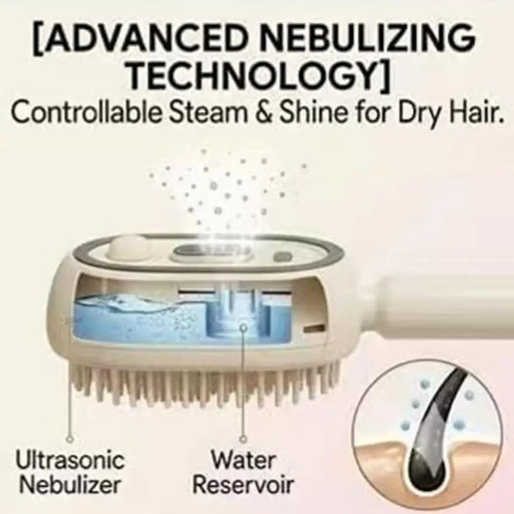 Rechargeable Steam Detangling Hair Brush