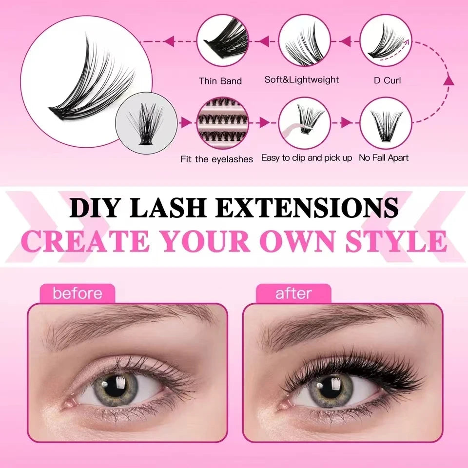 DIY Lash Cluster Extension Kit