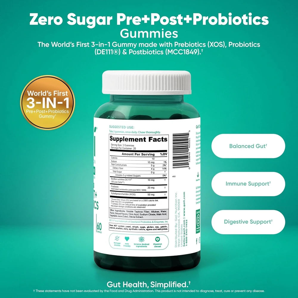 Goli Zero Sugar Multi-Functional Gummies