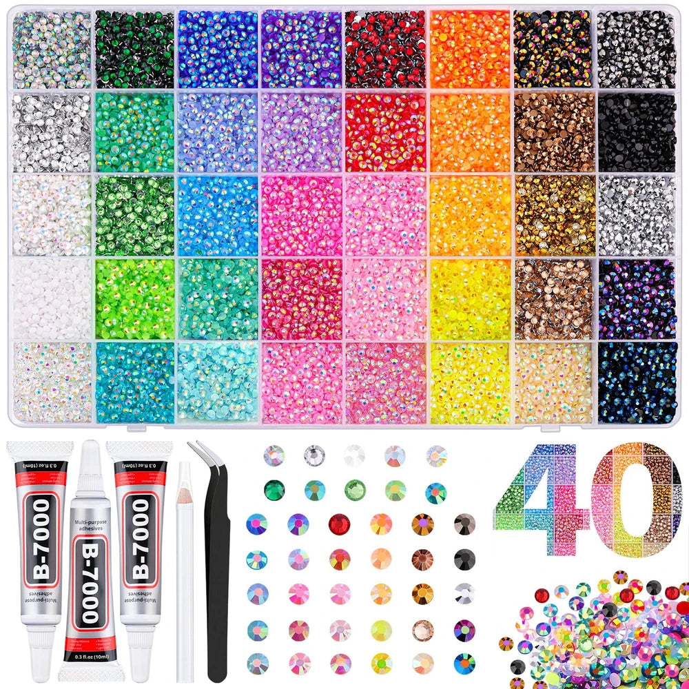 Multicolor Jelly Resin Rhinestone Kit