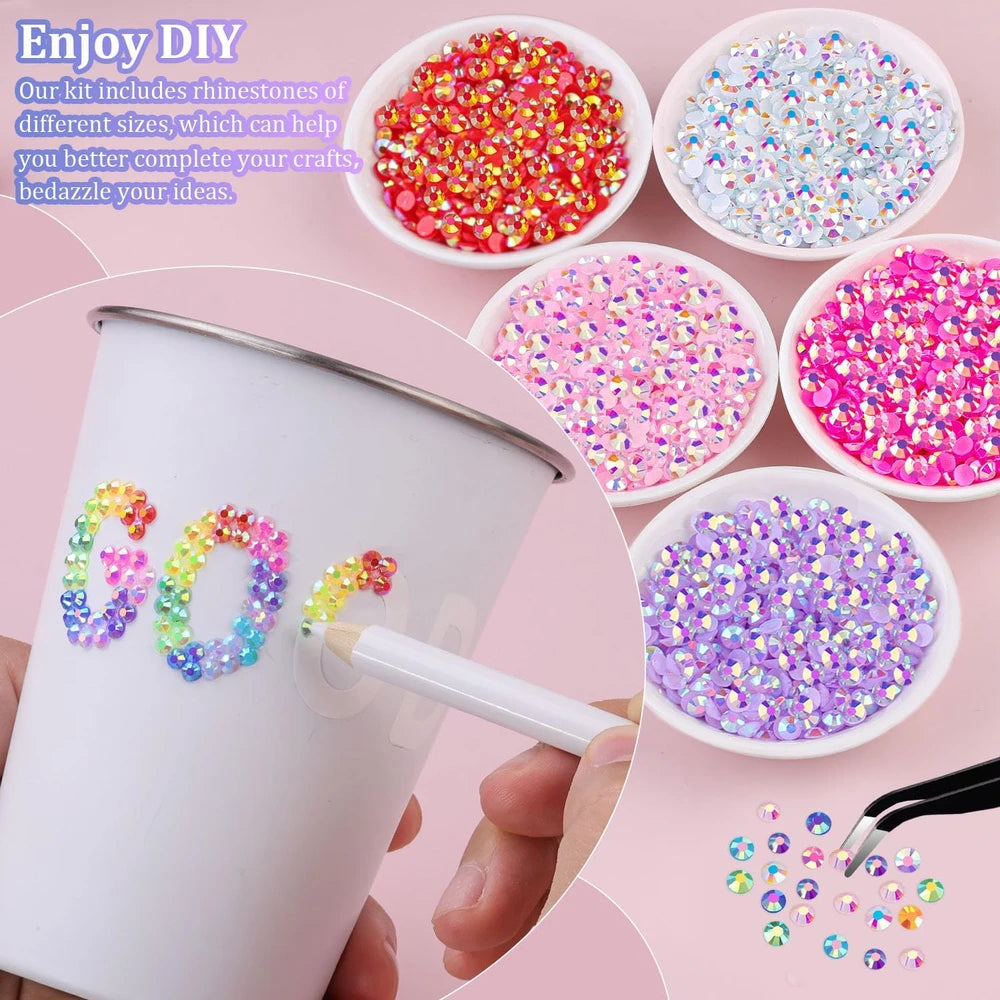 Multicolor Jelly Resin Rhinestone Kit